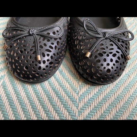 JIMMY CHOO Walsh Perforated Leather Ballet Flats - Picture 10 of 15